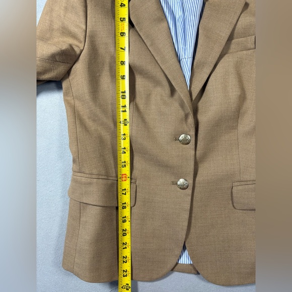 J.Crew Original Schoolboy Blazer Camel Size 4 - Picture 7 of 11